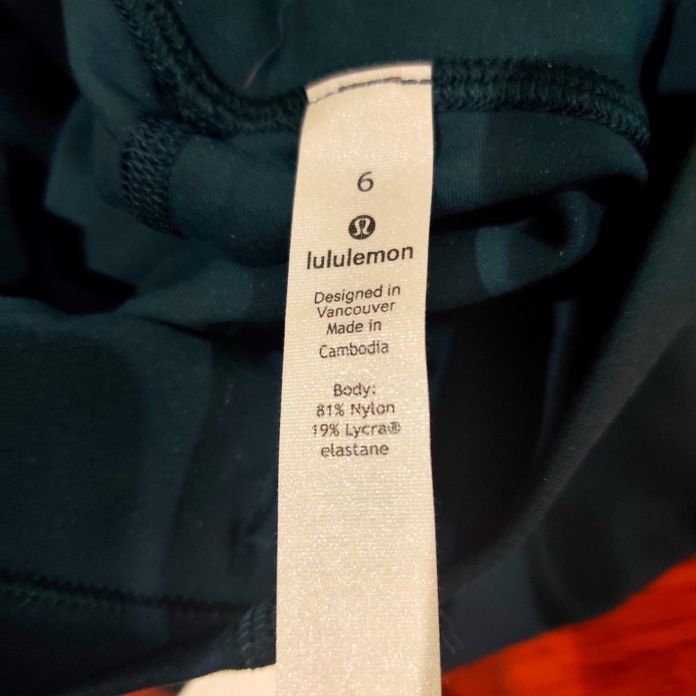 Lululemon Align Leggings Submarine Green Sz 6 BNWT - Picture 7 of 7